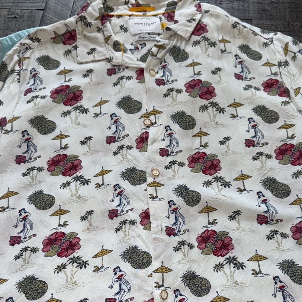 Men's Hula girl shirt